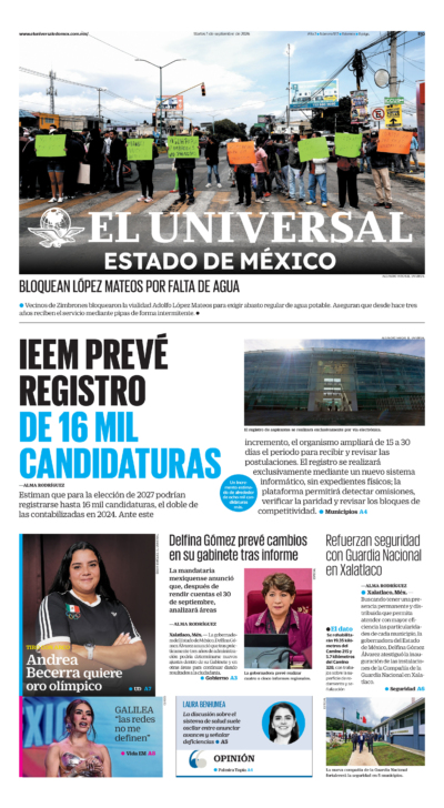 Estado de México - 1 de septiembre de 2026