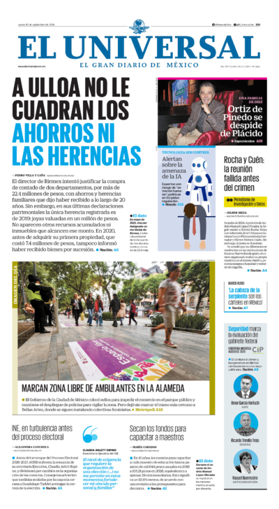 El Universal - 10 de septiembre de 2026
