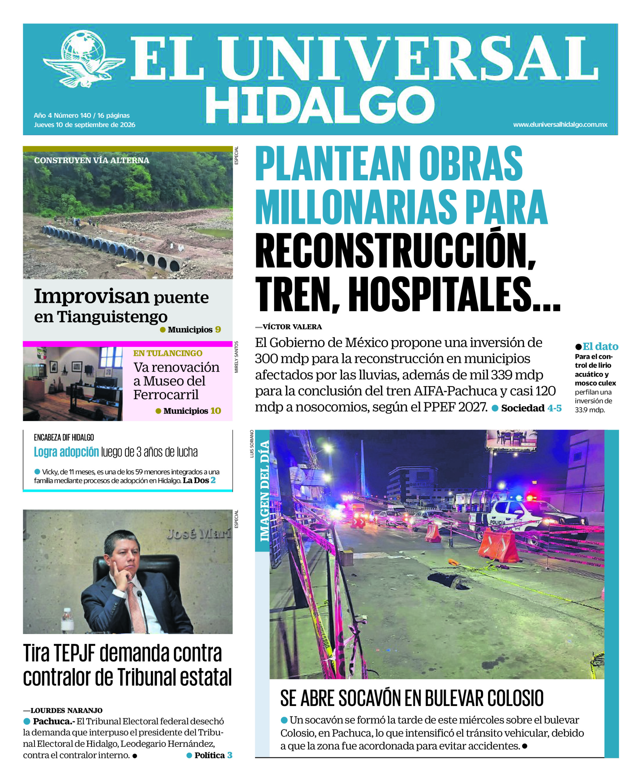 Hidalgo - 10 de septiembre de 2026