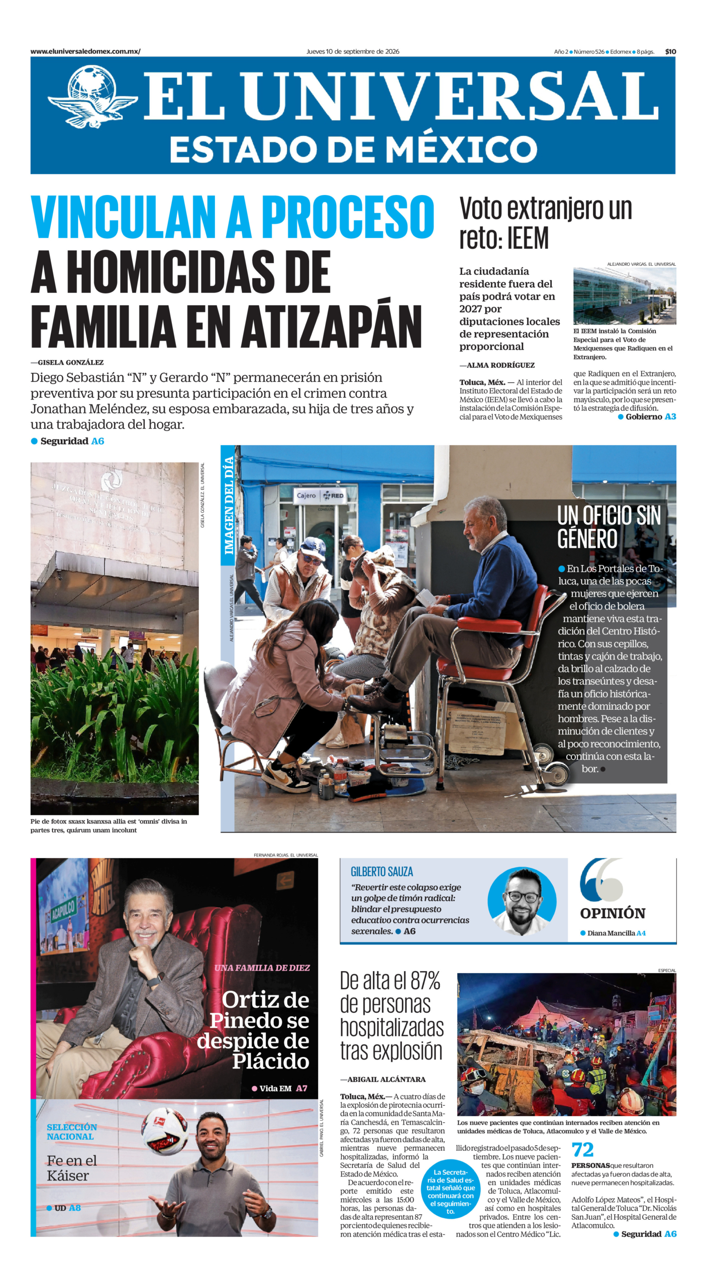 Estado de México - 10 de septiembre de 2026