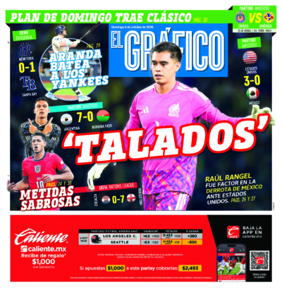 Portada del periódico Gráfico correspondiente al 4 de octubre de 2026.