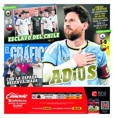 Portada del periódico Gráfico correspondiente al 7 de octubre de 2026.