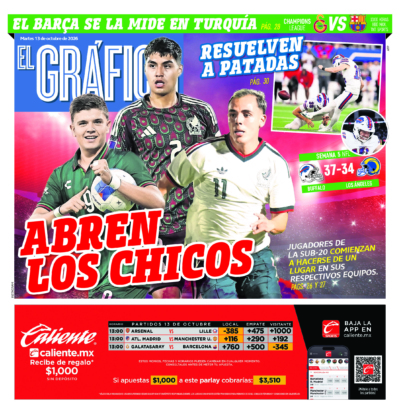 Portada del periódico Gráfico correspondiente al 13 de octubre de 2026.