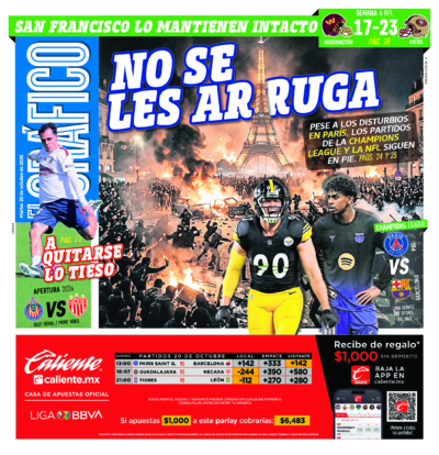 Portada del periódico Gráfico correspondiente al 20 de octubre de 2026.